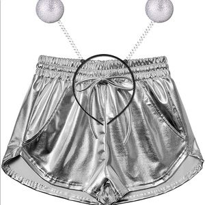 Metallic Shorts /Alien Costume
